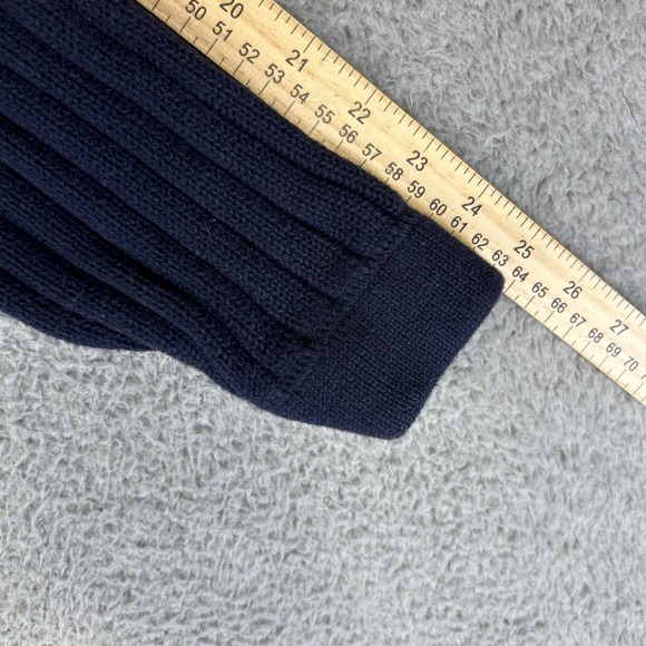 Vintage Eddie Bauer Field Sweater Mens Large Navy Blue Legend British‎ Commando - Picture 8 of 8